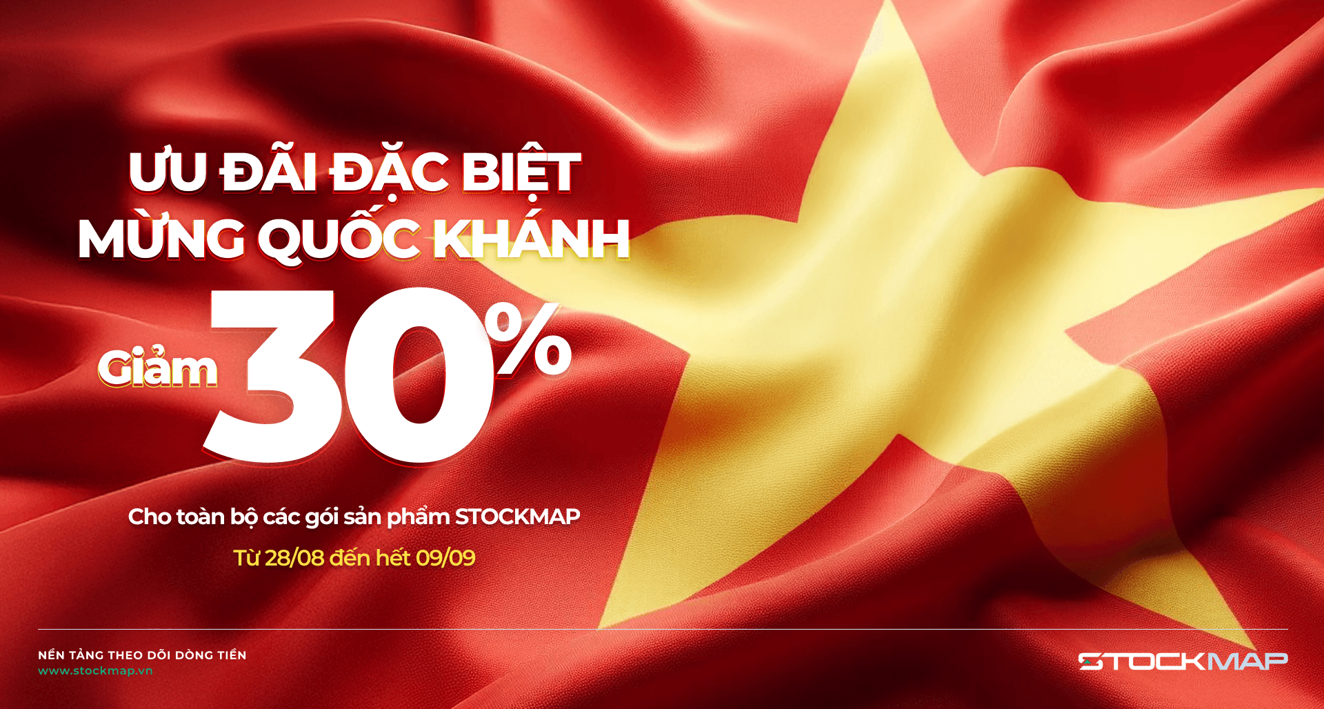  STOCKMAP – ƯU ĐÃI ĐẶC BIỆT MỪNG QUỐC KHÁNH 2/9 